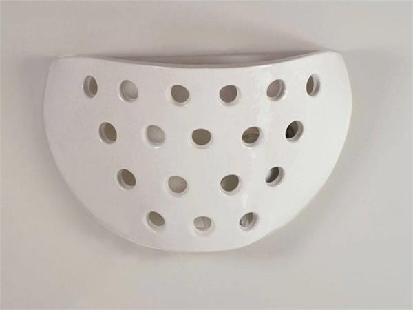 Traforata Bianca ceramic lamp