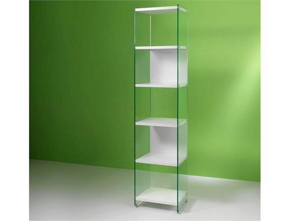 Byblos Glass Bookcase of 45 cm
