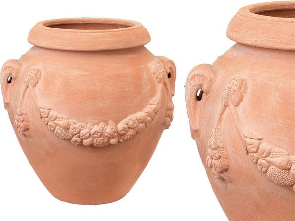 Geschmücktes Orcio 006 Vase aus Tonerde