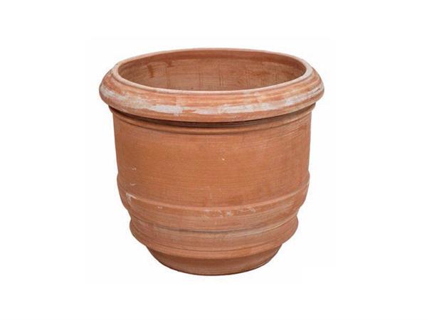 Smooth barrel pot 013 terracotta pot