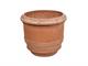Smooth barrel pot 013 terracotta pot in Pots