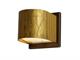Lampada applique in ottone ossidato con piastra Lola Tonda B in Lampade da parete