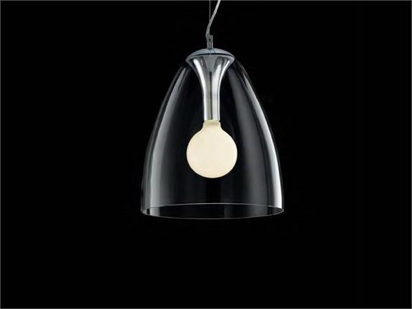 AUDI 20 hanging lamp with diffusor in glass