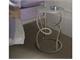 Bedside table in wrought iron and glass Zaide in Bedside tables and drawers