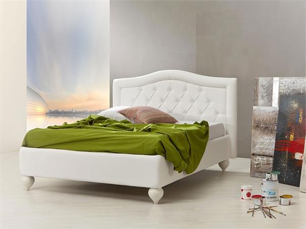 Cocò upholstered bed with Capitonnè
