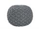 ATHENA DARK GREY woven pouf in Poufs