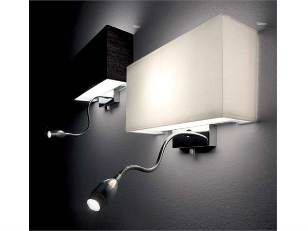  LED wall lamp with textile lampshade Hotel
