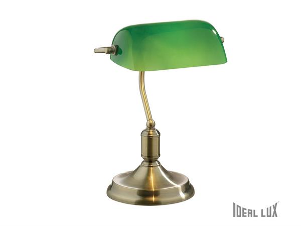 Lawyer table lamp with metal frame