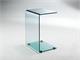Curved crystal small table Calamita in Coffee tables