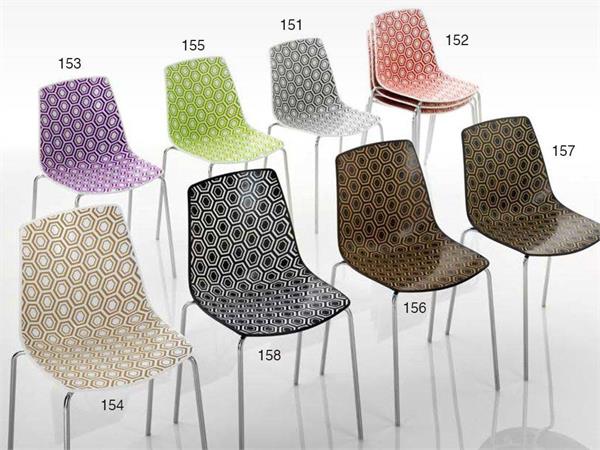 Plastic chair in technopolymer OLA