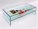 Curved Glass Small Table with shelf Accademia in Coffee tables