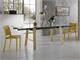 Hornet glass extending table with legs in wood  in Dining tables