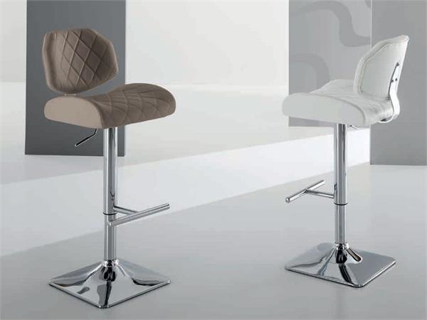 Stool in faux leather X-Ray 