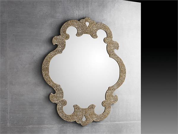 Mirror in crushed glass grit Artemisia