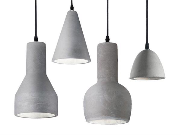 Aufgehängte Lampe aus Beton Oil