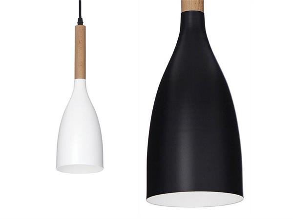 Aufgehängte Lampe aus Metall und Holz Manhattan