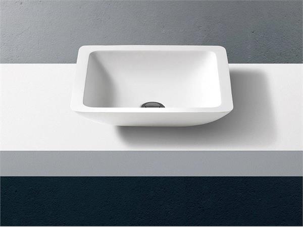 Lavabo carré en Solid Surface Betacryl Thermae