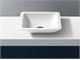 Square countertop washbasin in Betacryl Solid Surface Thermae in Bathroom sinks