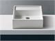 Countertop washbasin in Betacryl Solid Surface Quadrus in Bathroom sinks