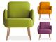 Club farbiger Sessel aus Ecoleder in Sessel