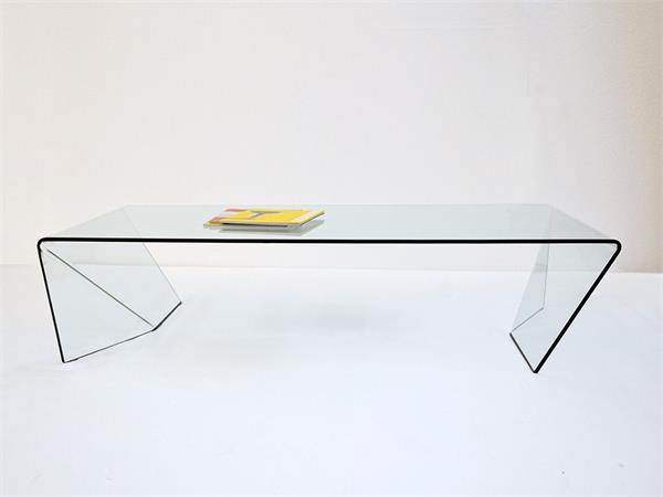 Folder Curved glass coffee table
