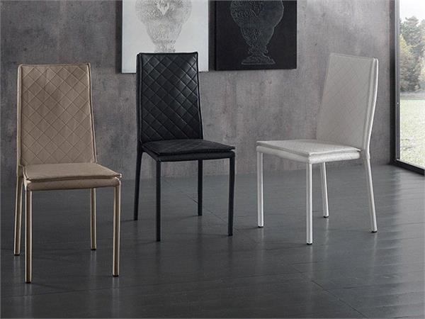 Kent beschichteter Stuhl aus gedrucktem Kunstleder 