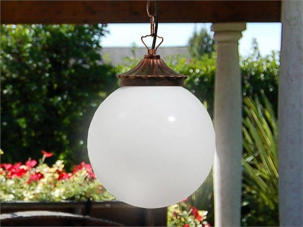 Outdoor hanging lantern in aluminium Orione 