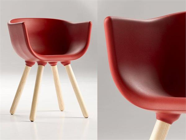 Moderner Design-Sessel Tulip Small