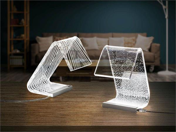 Acrylic crystal Design table lamp C-LED Degradè