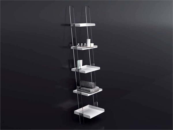 Stepladder design Moby with trays