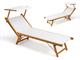 Wooden beach lounger Apollo in Sunbeds and deck chairs