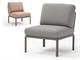 Garden armchair Dove-grey Komodo Central Element in Outdoor seats
