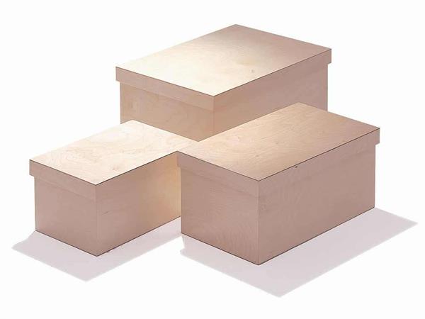 Wooden boxes Quadrella