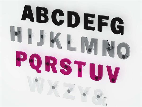 Acrylic letters Alfabeto