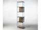 Byblos Glass Bookcase of 45 cm in Living room
