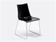 Sleigh polycarbonate chair Zebra Antishock  in Living room