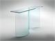 Consolle in curved glass Mantra in Living room
