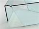 Coffee table in curved glass Tripod in Living room