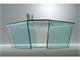Coffee table in curved glass Quadra in Living room