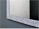 Rectangular mirror with frame in grained glass Audrey in Living room
