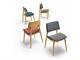To-Kyo 541 armchair with structure in wood in Living room