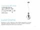 Luce Cromo SP1 Small lampada a sospensione con diffusore in vetro in Illuminazione