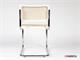 Cesca Stuhl aus verchromtem Metall mit Struktur aus Holz in Tag