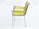 René Herbst 304 Sessel mit Struktur aus Metall mit Armlehnen und elastischen Schnüren in Tag