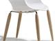 Chaise avec pieds en bois Natural Miss B Antishock in Jour