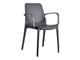 Chair in technopolymer with armrests Ginevra in Living room