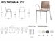 Chair with armrests Alice in Living room