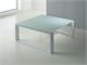 Table basse en verre et acier Adone in Jour