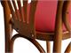 Chair Bistrot 600 SI in wood and faux leather in Living room