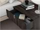 Suspended bedside table with three drawers Tratto in Bedrooms